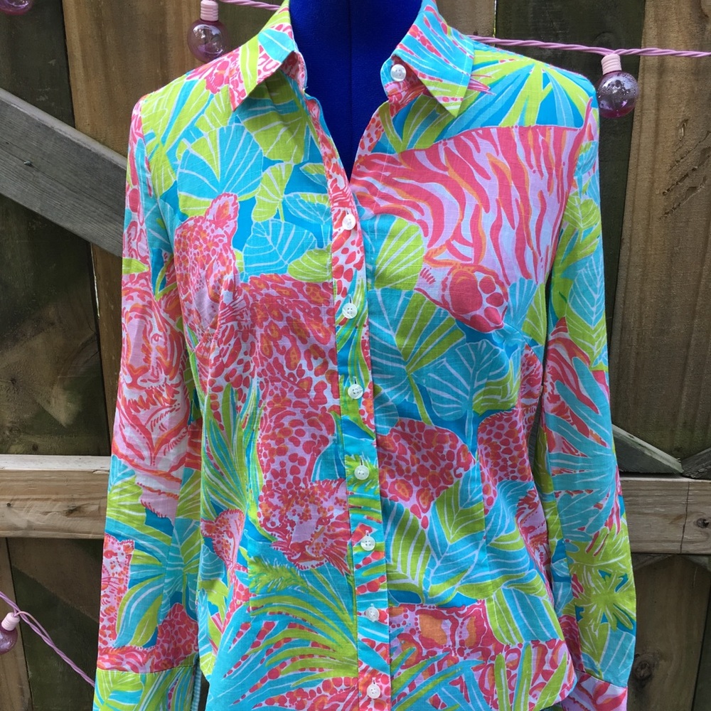 LILLY PULITZER Button Down Long Sleeve - NWOT